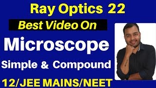 Ray Optics 22  Microscope  Simple Microscope amp Compound Microscope  JEENEET [upl. by Aedrahs346]