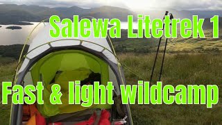 52 Salewa Litetrek 1 Fast amp Light Wild Camp [upl. by Bum]