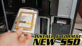 HOW TO INSTALL AND FORMAT A NEW SSD WINDOWS [upl. by Sausa]