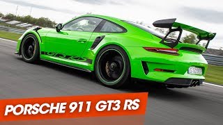 Essai  Porsche 911 GT3 RS taillée pour la piste [upl. by Ynattyrb]