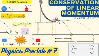 PRELAB Experiment 7 Conservation of Linear Momentum [upl. by Llednav150]