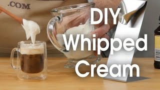 DIY whipped cream in 60 seconds [upl. by Asssilem]