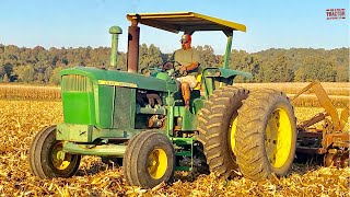 JOHN DEERE 5020 Tractor Working on Fall Tillage [upl. by Kaia]