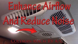 Quiet and Enhance Airflow On Your RV AC  Coleman Mach [upl. by Otho]