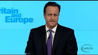 David Cameron Full Speech Britain and Europe  January 23rd 2013 [upl. by Servetnick]