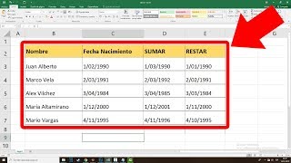 Como sumar o restar meses en una Fecha en Excel [upl. by Llenwahs]