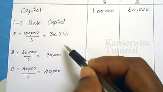 1 Dissolution of Partnership firm Proportionate Capital Method amp Surplus Capital Method [upl. by Nnasor]