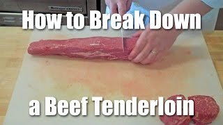 How To Butcher A Beef Tenderloin [upl. by Ynna257]