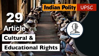 Article 29  Cultural and Educational Rights  Indian Polity [upl. by Mabelle]