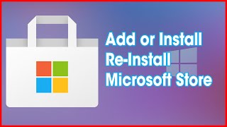 How to Add or ReinstallInstall Microsoft Store in Windows 10 Easily in 2021 All Version ✔✔✔ [upl. by Nageam]