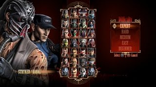 Mortal Kombat 9  Expert Tag Ladder Stryker amp Kabal3 RoundsNo Losses [upl. by Sharyl]