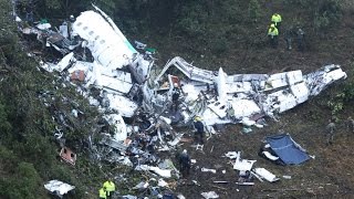 Plane Crash Carrying Brazilian Soccer Team Leaves 75 Dead [upl. by Okia318]