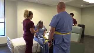 Physical Therapy Transfer Training  How To Transfer From Wheelchair To Bed [upl. by Harras857]