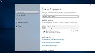 How To Change Keyboard Language In Windows 10 [upl. by Ennairam]