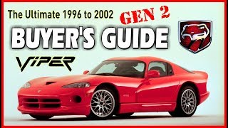 Dodge Viper Gen 2 Buyers Guide amp Review 1996  2002 GTS amp RT10 [upl. by Kamillah80]