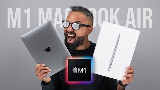 NEW M1 MacBook Air UNBOXING and First Impressions [upl. by Ajiak529]