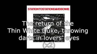 Station to Station  David Bowie  Lyrics [upl. by Gary]