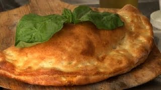 Mozzarella amp Ricotta Calzone Recipe  Cooking Italian Style [upl. by Sabina]