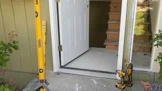 Jeld Wen Front Door Installation  Really crappy products and craftsmanship PART 1 [upl. by Akins]