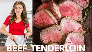 Roasted Beef Tenderloin Recipe  Easy Beef Roast [upl. by Nennek105]