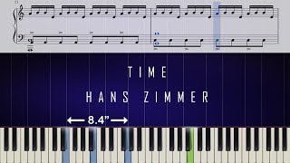 Hans Zimmer  Time Inception  Piano Tutorial  SHEETS [upl. by Gleda]