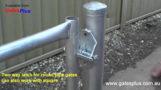 Gate Latch 2 way for round pipe and square [upl. by Aneret]