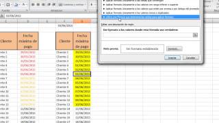 Como resaltar fechas vencidas en excel [upl. by Marji]