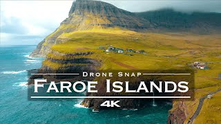 Faroe Islands 🇫🇴  by drone 4K [upl. by Karleen]