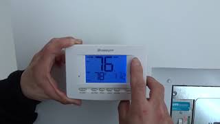 Braeburn Thermostat How To [upl. by Eniamirt921]