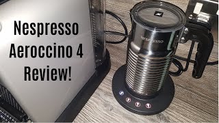 Nespresso Aeroccino 4 Milk Frother Review  Worth upgrading from the Aeroccino 3 [upl. by Annahavas]