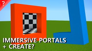 Can Create blocks go through PORTALS NonEuclidean Mod [upl. by Crandell]