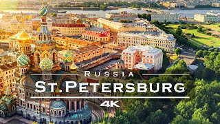 Saint Petersburg Russia 🇷🇺  by drone 4K [upl. by Rona883]