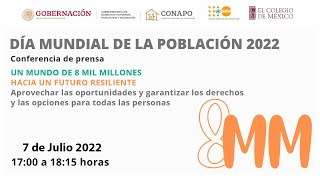 Día Mundial de la Población 2022 [upl. by Auqined]