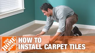 How to Install Carpet Tiles  The Home Depot [upl. by Lemaceon944]