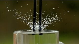 Tuning Fork at 1600fps  The Slow Mo Guys [upl. by Nnalatsyrc]