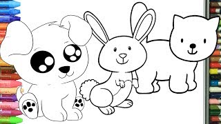 Come disegnare e colorare animali per bambini [upl. by Latreese407]