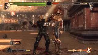 Mortal Kombat 9  Jax and Sonya Tag Ladder Expert No MatchesRounds Lost [upl. by Bonina129]