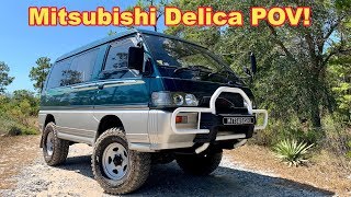 Mitsubishi Delica L300 4X4 Turbo Diesel  POV Drive Off Road [upl. by Ojela783]