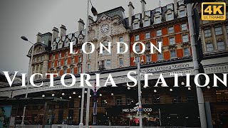 London Victoria Station Walk Through England 4K [upl. by Longo]