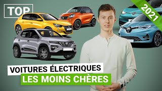 Le TOP 10 des voitures électriques les moins chères en 2021 [upl. by Rednas]