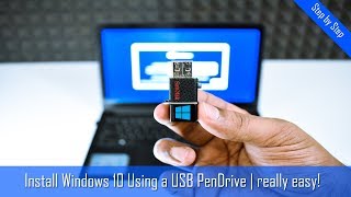 How to Install Windows 10 From USB Flash Drive Complete Tutorial [upl. by Furey962]