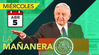 La conferencia de AMLO 5 de abril  En vivo [upl. by Petrick]