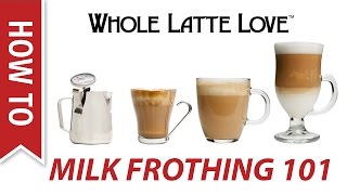 Milk Frothing for Beginners [upl. by Ykroc]