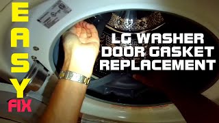 ✨ LG WASHER DOOR GASKET REPLACEMENTFASTER THROUGH THE FRONT TECHNIQUE ✨ [upl. by Carola688]