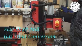 MT9  Gas Strut Conversion on Sieg SX2P MiniMill By Andrew Whale [upl. by Zacks354]