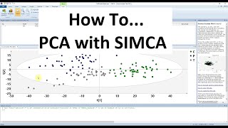 PCA Tutorial using SIMCA [upl. by Naek]