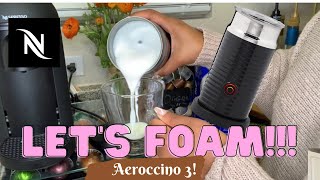 How To Foam Milk With Aeroccino 3 Make Coffee With Foam Tips amp Tricks  Easy Foamed Latte Recipe [upl. by Lemuela595]