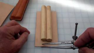 Making a simple leather cigar case [upl. by Odlawso173]