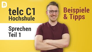 telc c1 Hochschule  Mündliche Prüfung  Präsentation Zusammenfassung und Fragen [upl. by Rhiana223]