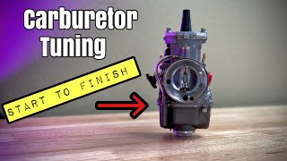 HOW TO TUNE A CARB  CARBURETOR step by step guided [upl. by Enom]